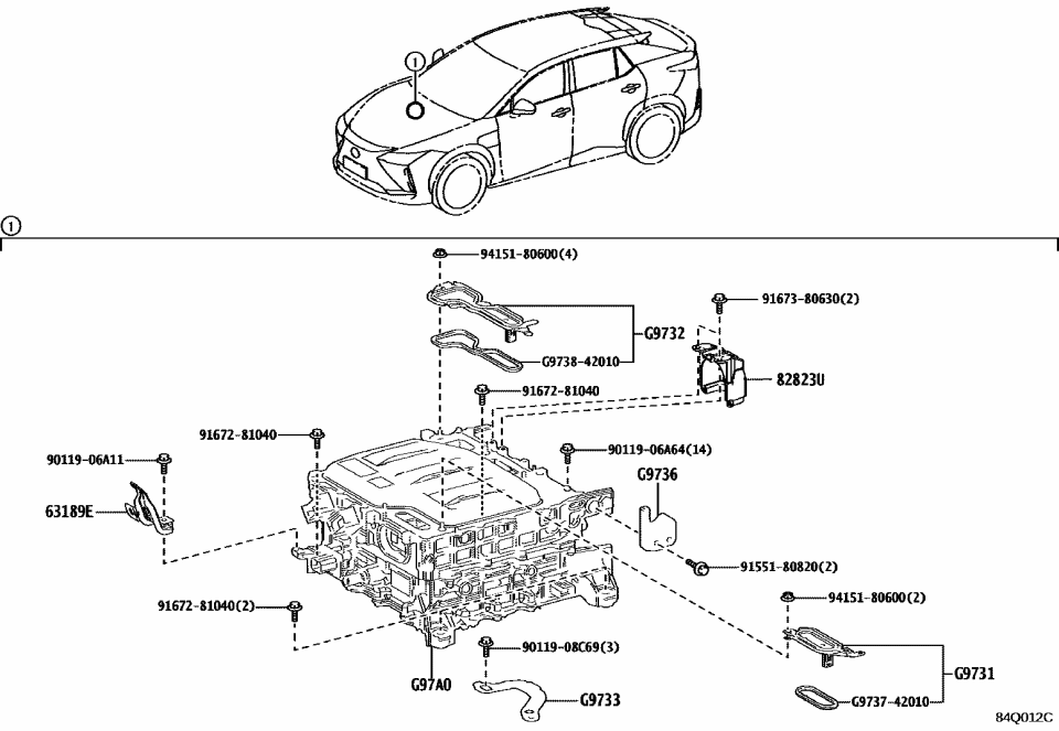 Lexus G97A0-42101 UNIT ASSY, ELECTRIC