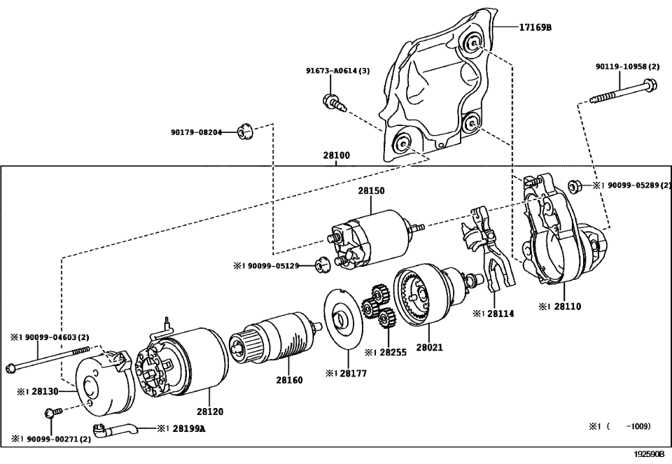 Lexus 90099-04603 Bolt, Through