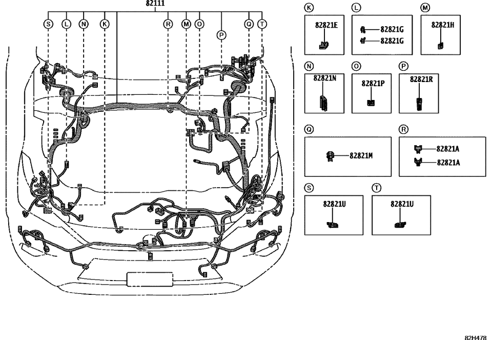 Lexus 82821-0R200 COVER, CONNECTOR