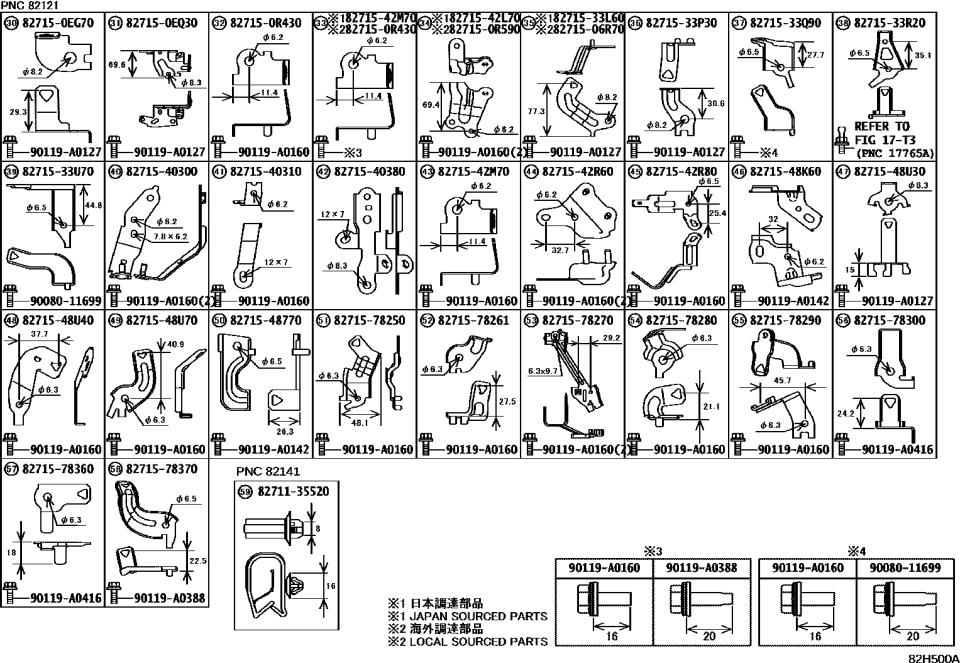 Lexus 82715-78300 BRACKET, WIRING HARN