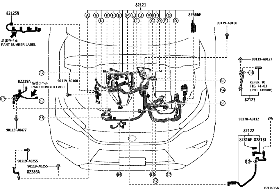 Lexus 82219-F6020 WIRE, SENSOR