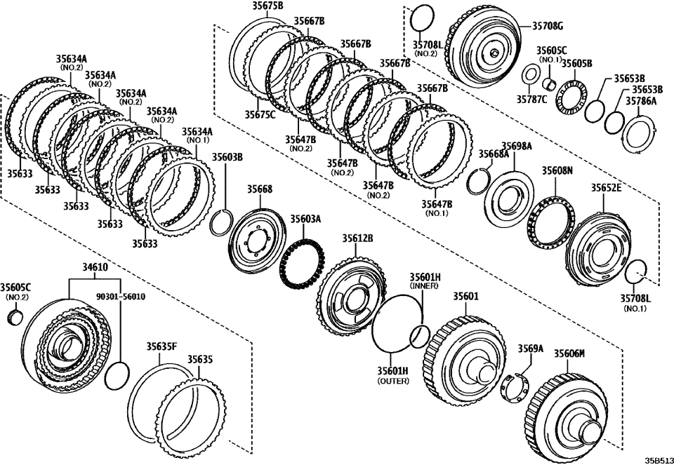 Lexus 35603-0E010 SPRING SUB-ASSY, CLU