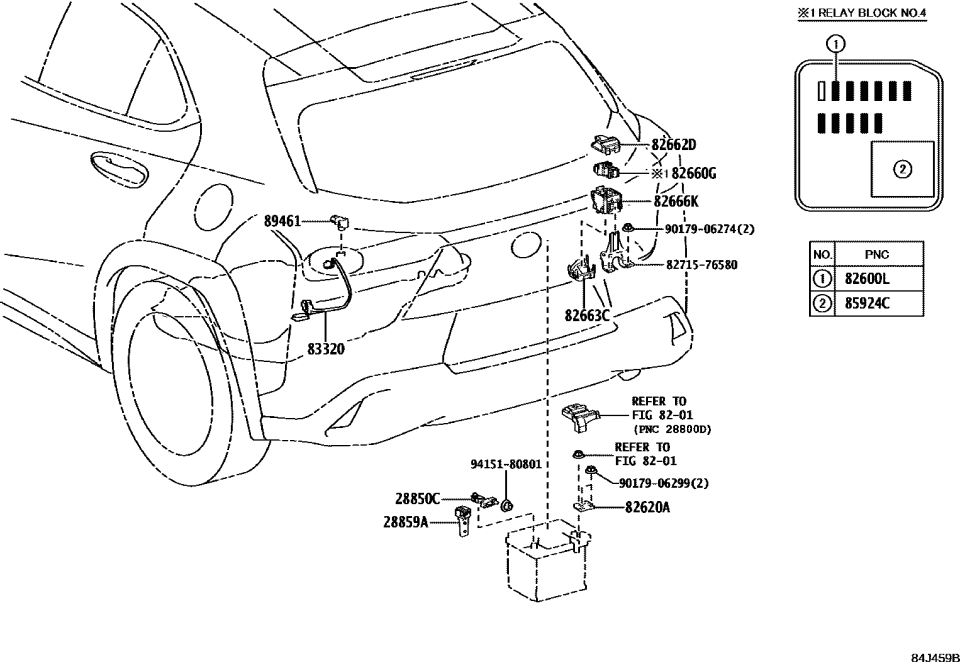 Lexus 82715-76580 Bracket Wiring HARN