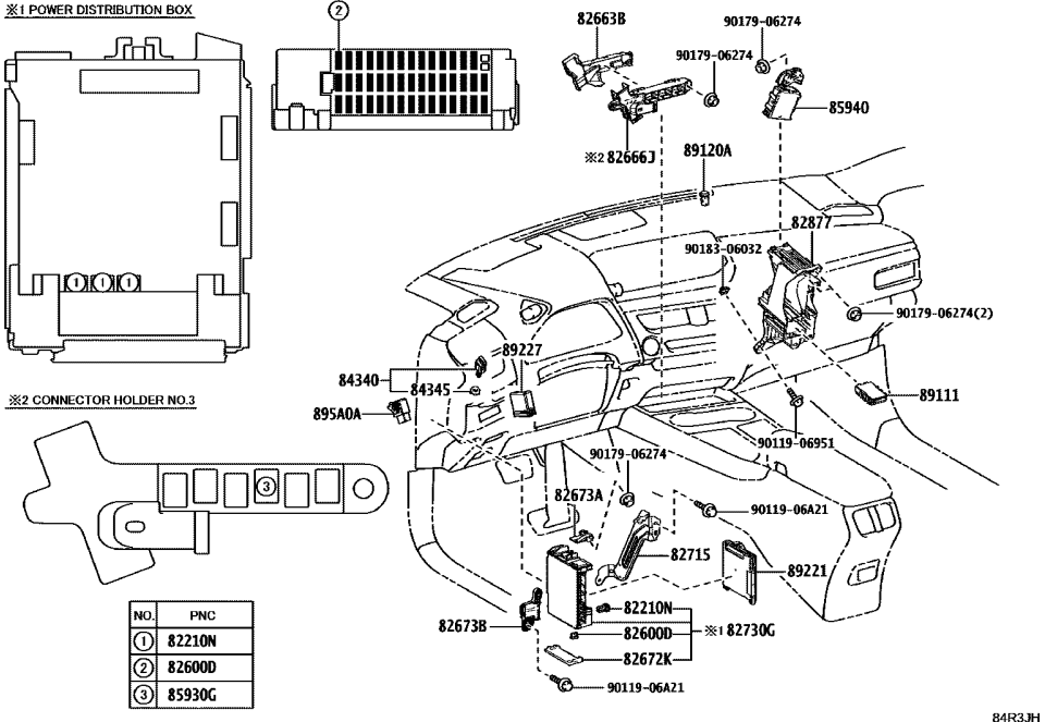 Lexus 82673-76040 BRACKET, JUNCTION BL