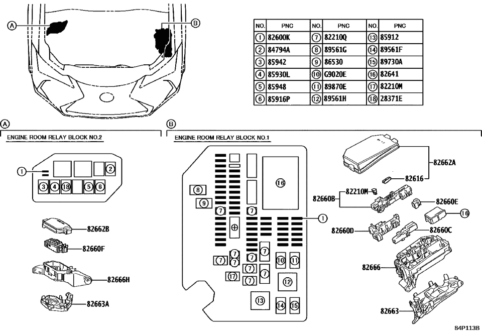 Lexus 82662-76190 COVER, RELAY BLOCK