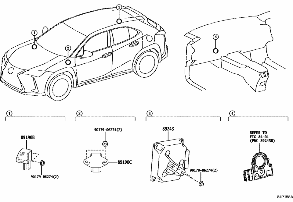 Lexus 89243-76030 COMPUTER, ABSORBER C