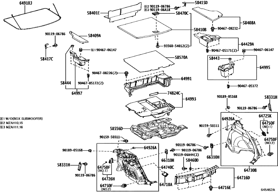 Lexus 5856A-76010 SILENCER, RR FLOOR