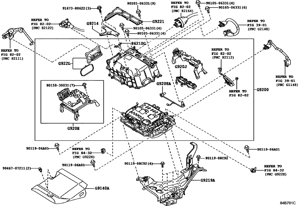 Lexus 90119-06A01 Bolt, W/Washer