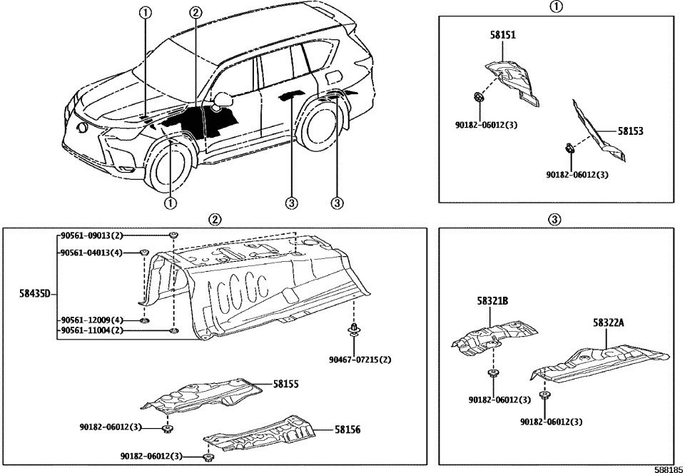 Lexus 90561-11004 SPACER
