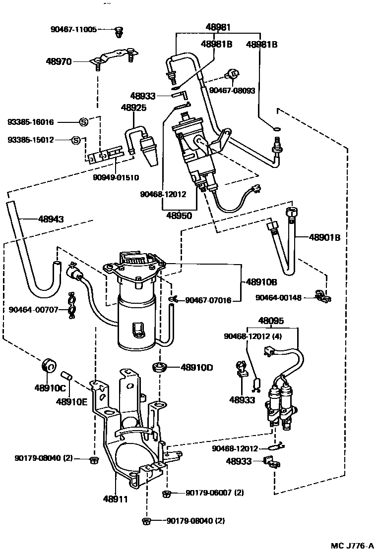 Lexus 93385-15012 Screw, W/WASHER