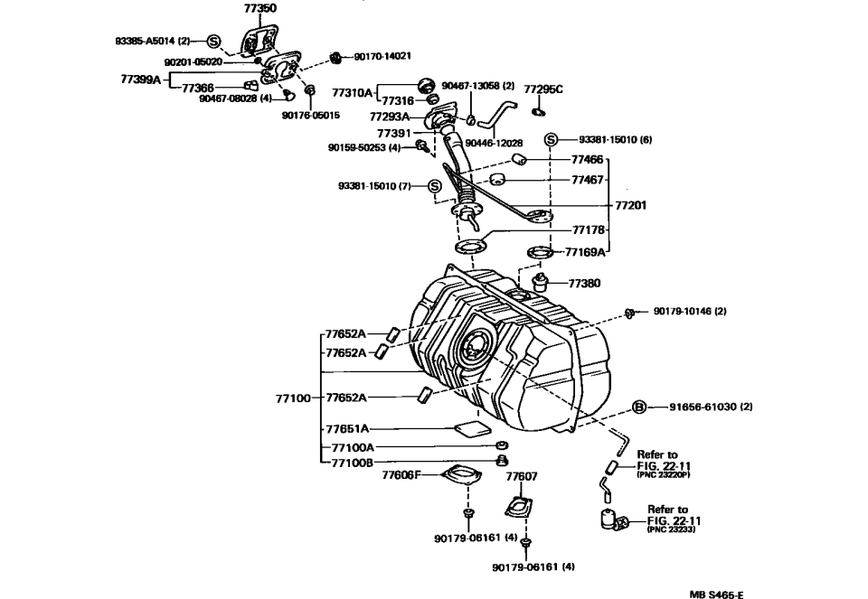 Lexus 77391-24010 Ring, Fuel Inlet Box