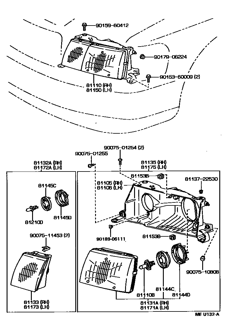Lexus 81173-50061 Unit Assy, Foglamp, LH