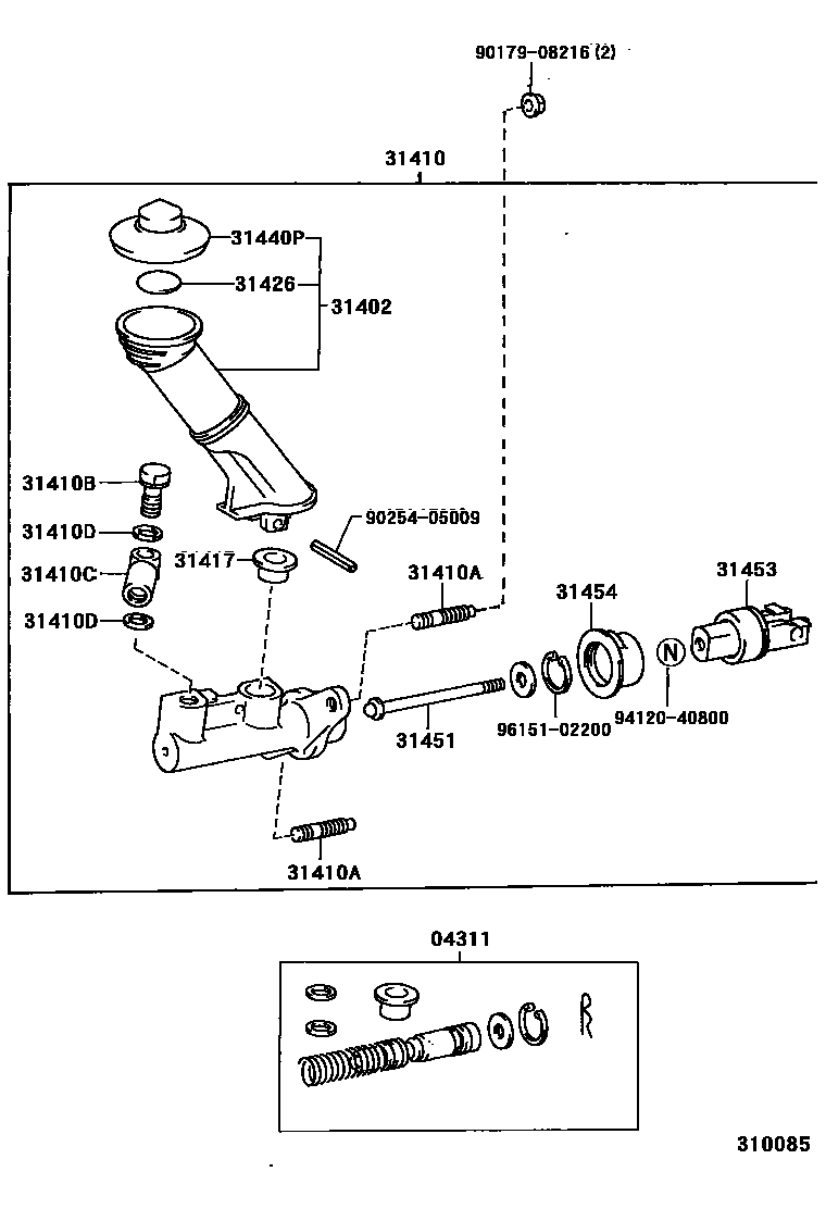 Lexus 90254-05009 Pin, SLOTTED Spring