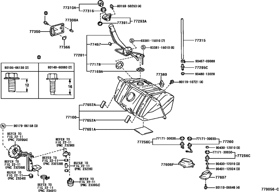 Lexus 90401-12024 Bolt, Union