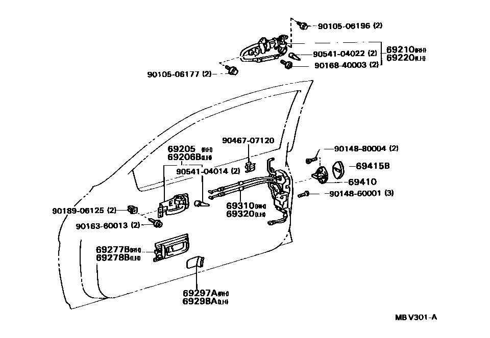 Lexus 90148-60001 Screw, Hex LOBULAR