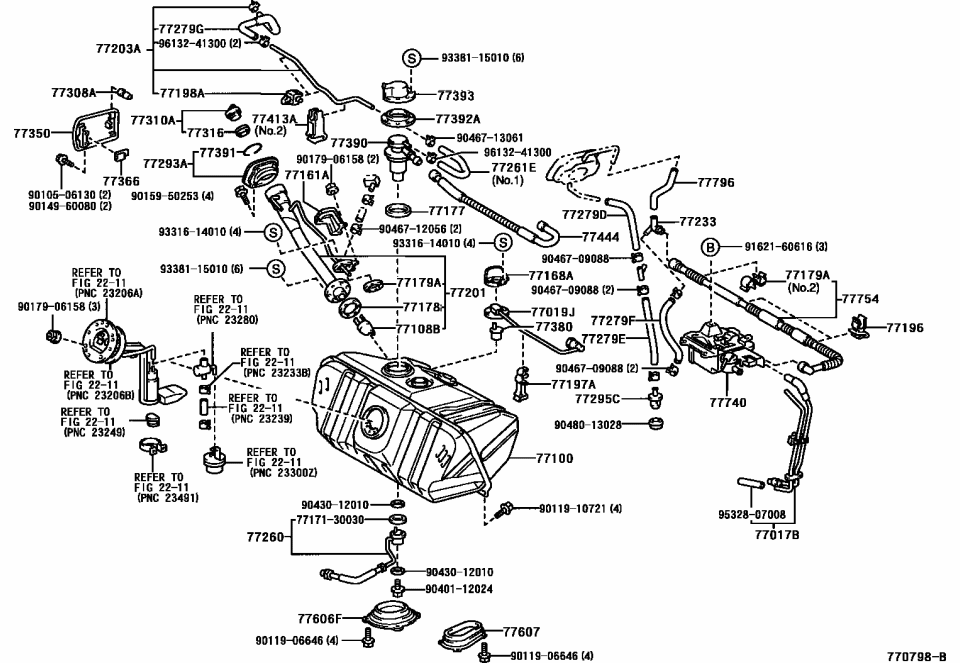 Lexus 90119-06646 Bolt, W/Washer