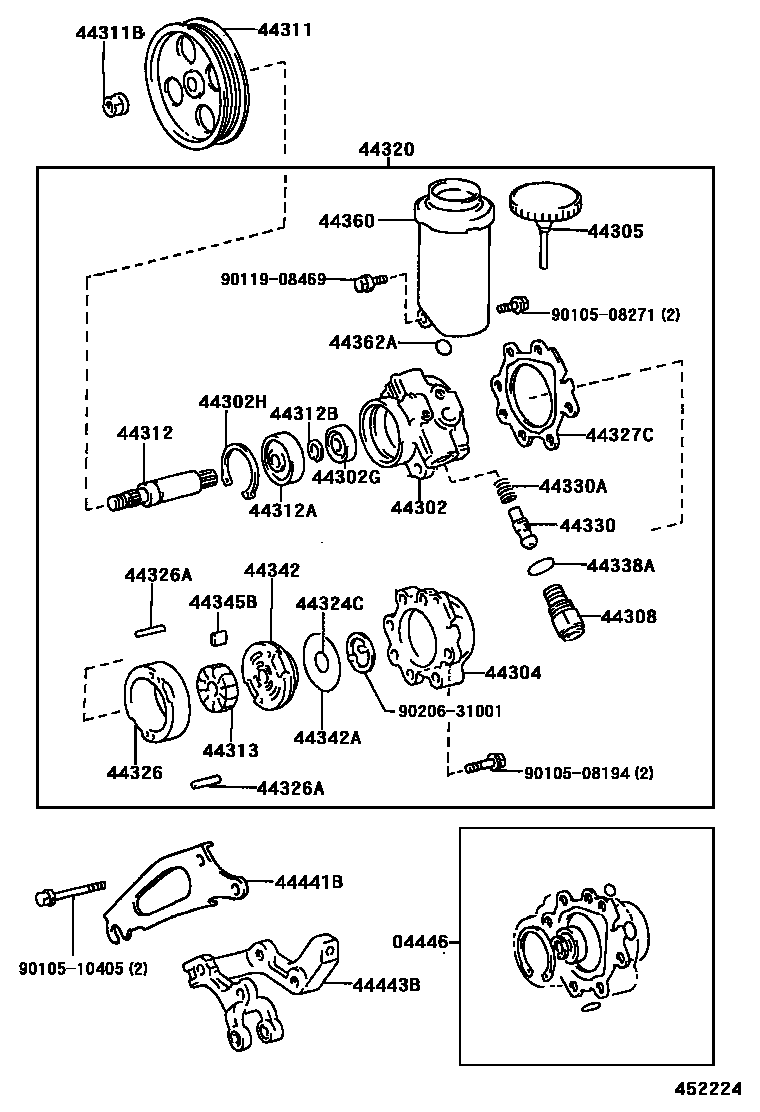 Lexus 90105-08271 Bolt, Washer Based H