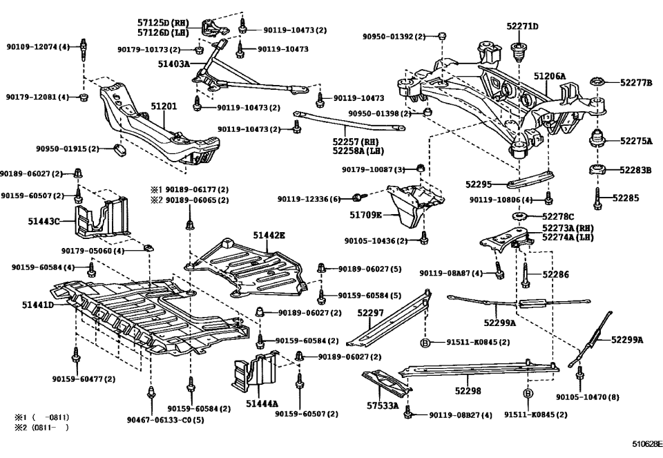Lexus 90119-10473 Bolt, W/Washer