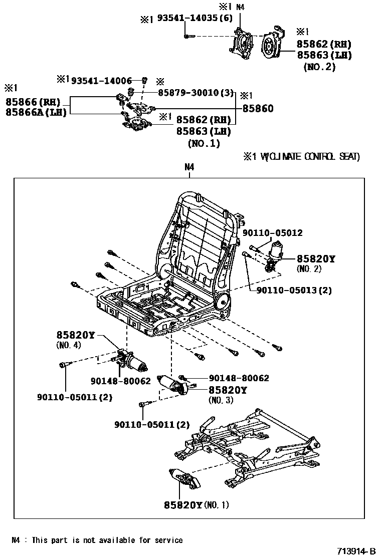 Lexus 93541-14035 Screw, Tapping