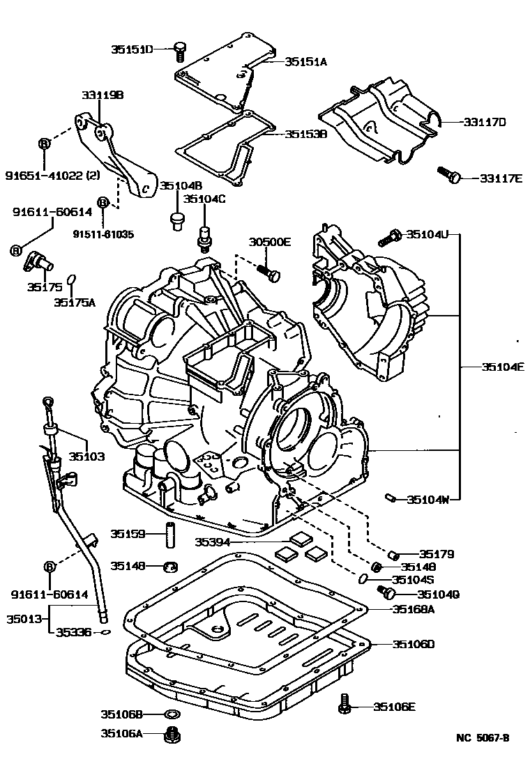 Lexus 35013-32120 Tube Sub-Assy, Transmission Oil Filler