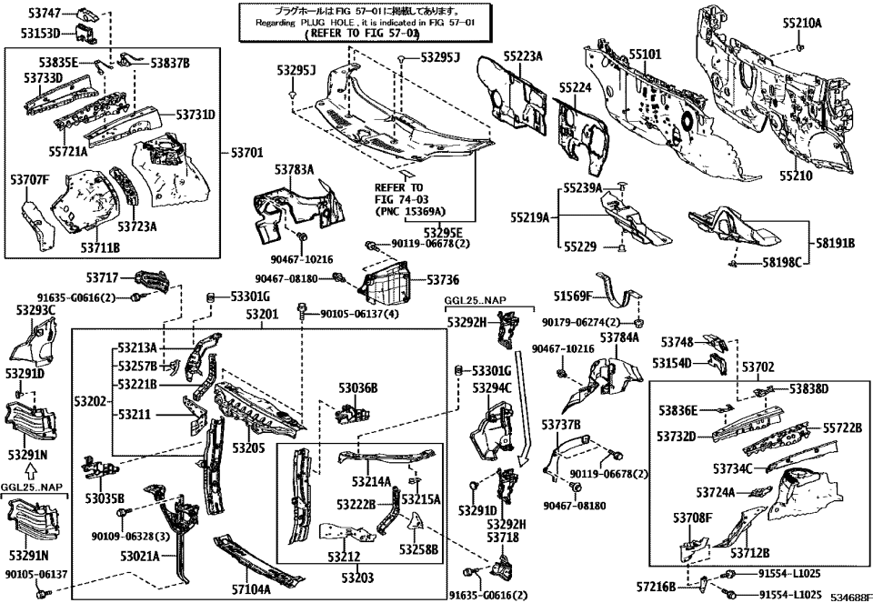Lexus 91554-L1025 Bolt, FLANGE