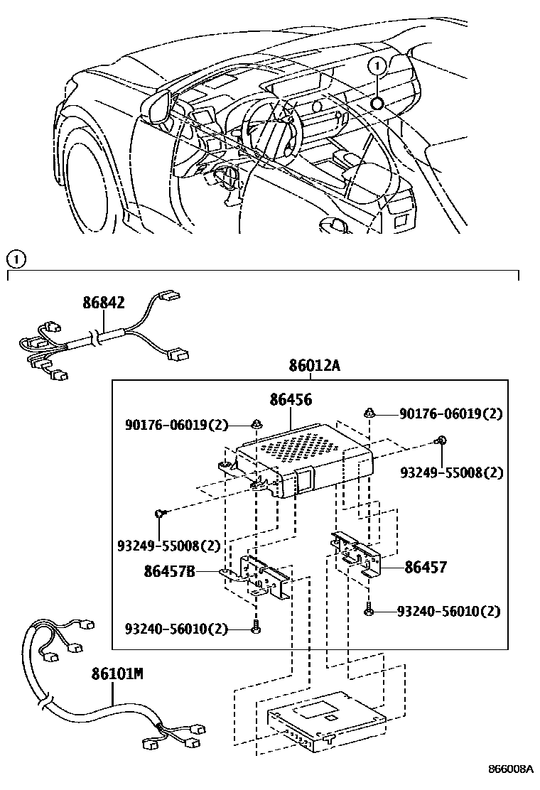 Lexus 93249-55008 Screw