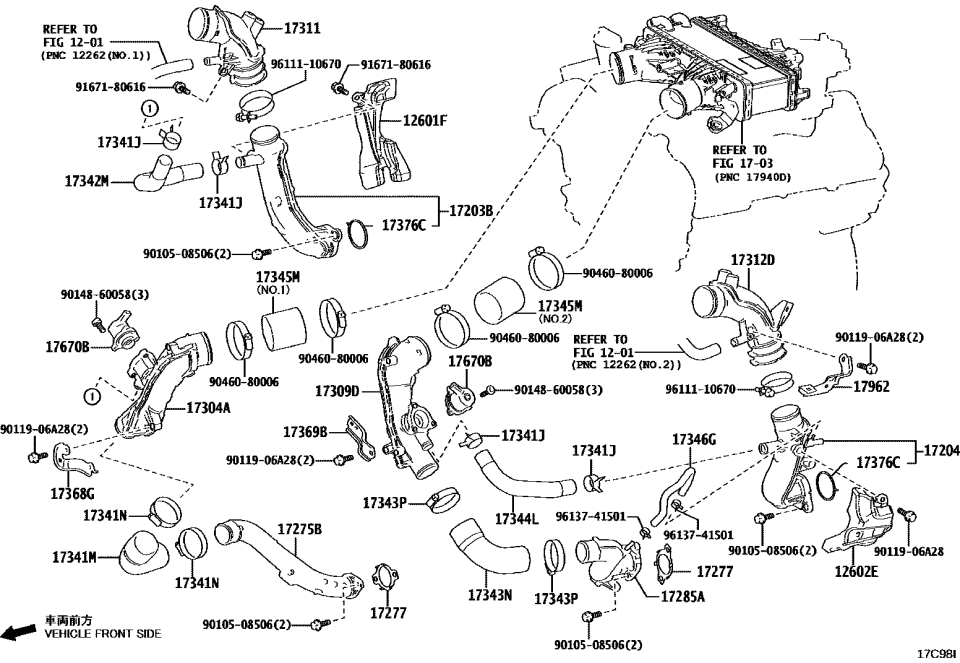 Lexus 90105-08506 Bolt, FLANGE
