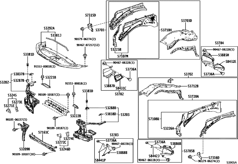 Lexus 90467-08228 Clip