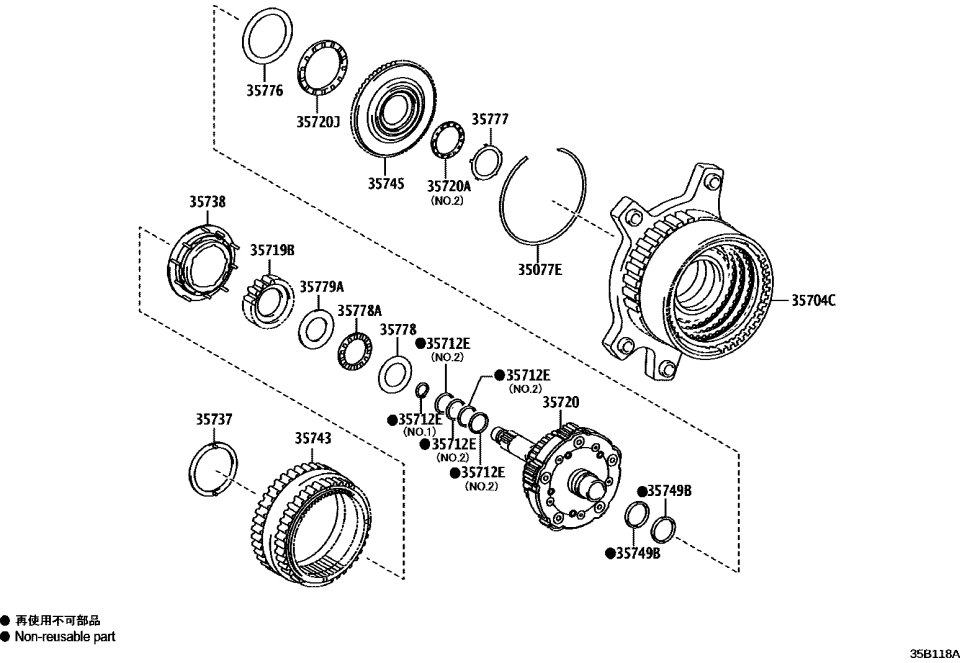 Lexus 35776-78010 RACE, THRUST BEARING