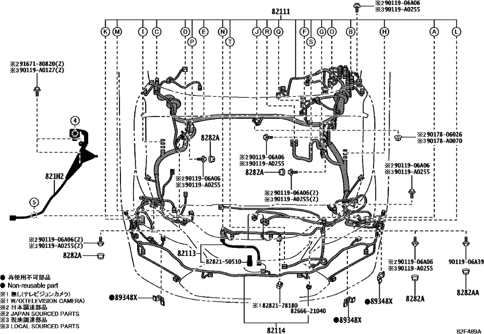 Lexus 8282A-52020 CAP, EARTH BOLT
