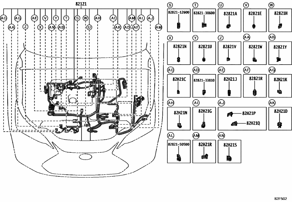 Lexus 82821-33790 COVER, CONNECTOR