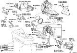 Diagram for Lexus RX350 Catalytic Converter - 17400-F0050