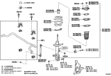 Diagram for 2023 Lexus RX350h Sway Bar Link - 48820-0E050