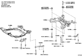 Diagram for 2024 Lexus RX350h Rear Crossmember - 51206-0E130