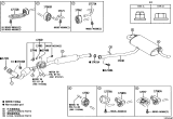 Diagram for Lexus RX350 Catalytic Converter - 17410-F0500