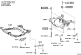Diagram for 2024 Lexus RX350h Rear Crossmember - 51206-0E160