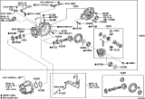 Diagram for 2024 Lexus TX550h+ Carrier Bearing Spacer - 90564-30075