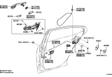 Diagram for Lexus ES350 Door Latch Assembly - 69060-06150