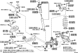 Diagram for Lexus ES350 Lateral Arm - 48710-0R050