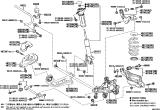 Diagram for Lexus ES350 Lateral Arm - 48710-06170