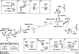 Diagram for 2019 Lexus ES350 Exhaust Manifold Clamp - 17584-0P150
