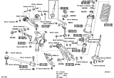 Diagram for 2002 Lexus GS430 Alignment Bolt - 48190-30060