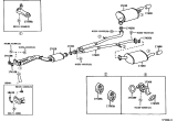Diagram for Lexus RX400h Catalytic Converter Gasket - 90917-06046