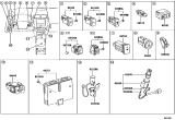 Diagram for 2012 Lexus ES350 Ignition Lock Assembly - 89611-30022