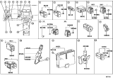 Diagram for 2007 Lexus ES350 Ignition Lock Assembly - 89611-30020