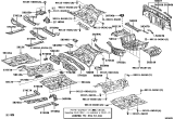 Diagram for 2012 Lexus IS250 Floor Pan - 58112-53040