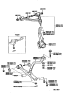 Diagram for 2002 Lexus IS300 Control Arm Bolt - 90105-12141