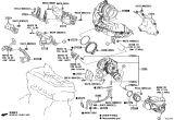 Diagram for Lexus RX350 Catalytic Converter - 17400-25050