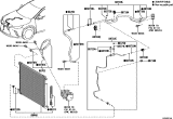 Diagram for Lexus RX450h+ A/C Condenser - 884A0-48070