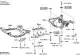 Diagram for 2024 Lexus RX350h Rear Crossmember - 51206-48110
